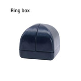 Ring Box Jewelry Double Open Case Earring Storage Packaging