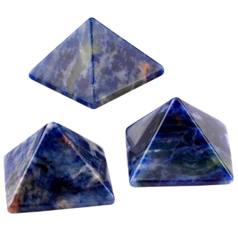 Sodalite Pyramid Healing Reiki Figurine Gem Stone