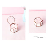 Compact Jewelry Organizer Ring Box Transparent Desk Decorations