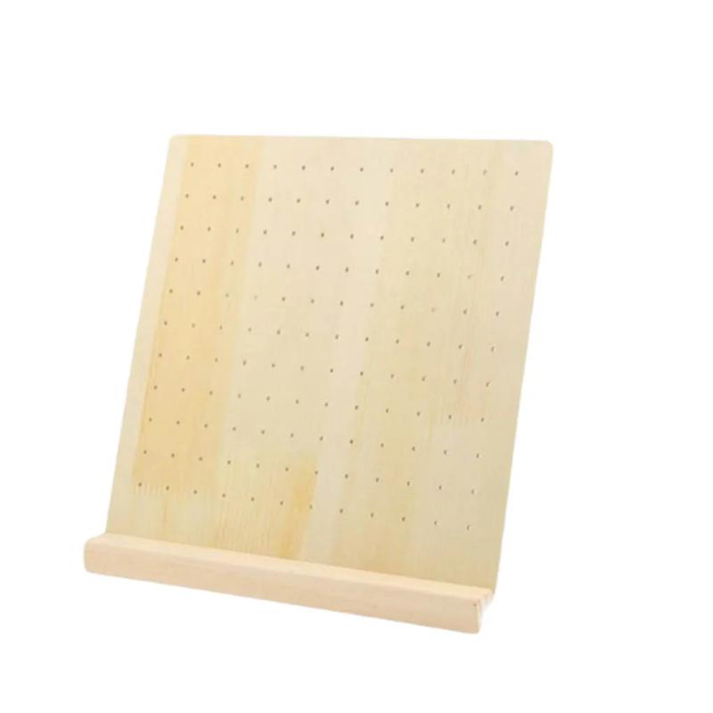 Wood Earring Holder Stand Display Board for Dresser Table