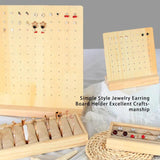 Wood Earring Holder Stand Display Board for Dresser Table
