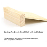 Wood Earring Holder Stand Display Board for Dresser Table