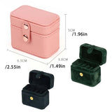 4-Slot Jewelry Box with Lid for Rings, Earrings, Necklaces - Wedding Ring Case