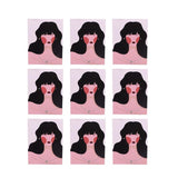 100 Pcs Mixed Ear Studs Earrings Card Women Gift Board Caps for Home Shop