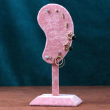 Velvet Earrings Display Stand Jewelry Holder Shelf