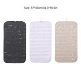 80 Grid Double-sided Hanging Jewelry Storage Bag
