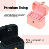 Jewelry Box with Lid Ring Earring Necklace Organizer