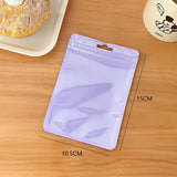 100Pcs Clear Zipper Bags Macaron Sealing Reusable Pouches