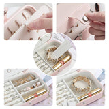 High Jewelry Box Organizer Storage Leather Holder Earrings Ring Necklace Case