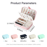 High Jewelry Box Organizer Storage Leather Holder Earrings Ring Necklace Case