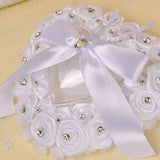 Rose Ring Pillow Box Wedding Holder Container Valentine Display
