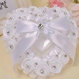 Rose Ring Pillow Box Wedding Holder Container Valentine Display