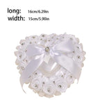 Rose Ring Pillow Box Wedding Holder Container Valentine Display