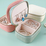 Travel Jewelry Box Organizer Small Showcase Jewelries Necklace Ring Storage
