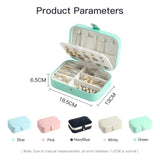Portable Travel Jewelry Storage Box Organizer for Earrings Ring Necklace