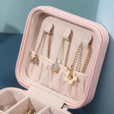Casegrace Leather Jewelry Box Double Layers Display Necklace Earrings Holder