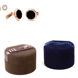 Velvet Box Storage Jewelry Display Organizer Ring Round Case