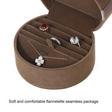 Velvet Box Storage Jewelry Display Organizer Ring Round Case