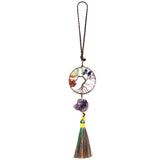 7 Chakra Tree Of Life Hanging Ornaments Stone Pendant
