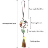 7 Chakra Tree Of Life Hanging Ornaments Stone Pendant