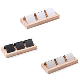 Earrings Stud Wood Display Jewelry Stand Holder Storage Support Tray