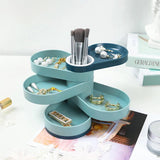 Rotatable Jewelry Display Organizer Large Rings Earrings Necklace