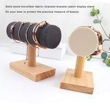 Bracelet Chain Watch T-Bar Rack Jewelry Wood Stand Bangle Style Organizer