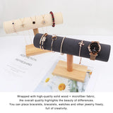 Bracelet Chain Watch T-Bar Rack Jewelry Wood Stand Bangle Style Organizer
