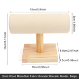 Bracelet Chain Watch T-Bar Rack Jewelry Wood Stand Bangle Style Organizer