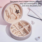PU Jewelry Display Organizer Round Multifunction Case