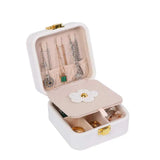 PU Leather Jewelry Box Display Stand Lightweight Storage Organizer