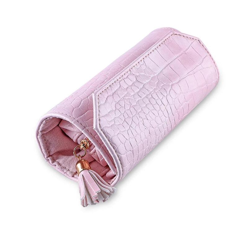 Earring Roll Storage Box Multicolored PU Container