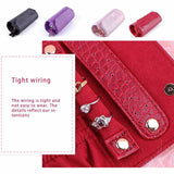 Earring Roll Storage Box Multicolored PU Container