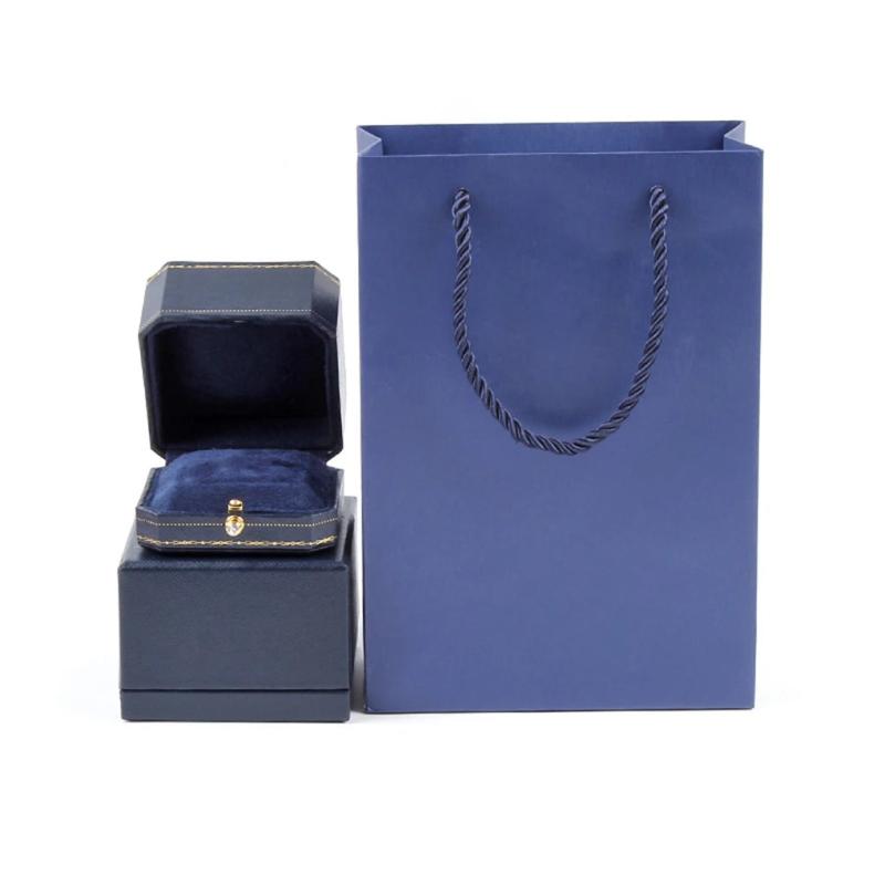 Gilded Square Jewelry Box with Lifting Bag