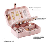 Double Layers Jewelry Organizer Large Capacity Storage Box Necklace Holder