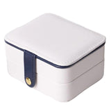 Portable Jewelry Box Organizer Grids Ring Earrings Case Storage