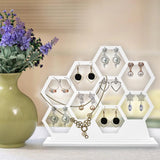 Plywood Jewelry Organizer Hanging Earring Holder Display Stand for Stud Earrings