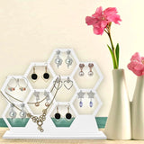 Plywood Jewelry Organizer Hanging Earring Holder Display Stand for Stud Earrings