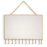 Wall Mounted Jewelry Holder with Hooks