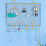 Wall Mounted Jewelry Holder with Hooks
