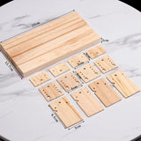 Wood Ear Stud Display Holder Portable Detachable Storage E