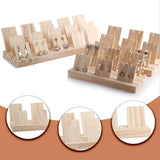 Wood Ear Stud Display Holder Portable Detachable Storage E