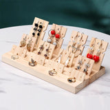 Wood Ear Stud Display Holder Portable Detachable Replacement Storage