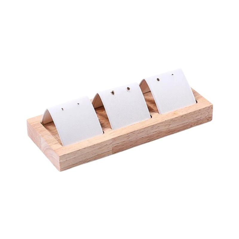 Earrings Stud Wood Display Jewelry Stand Holder