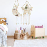 Moon Star Jewelry Rack Earrings Organizer Holder Hanging Pendent Decor