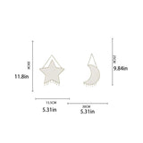 Moon Star Jewelry Rack Earrings Organizer Holder Hanging Pendent Decor