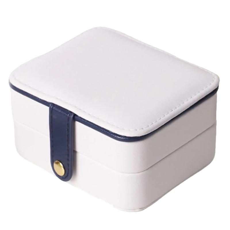 Jewelry Box Organizer Grids Large Capacity Ring Earrings with Mirror Women