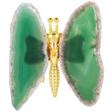 Agate Slice Butterfly Ornaments Reiki Healing Stone Craft
