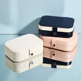 Travel Jewelry Box Organizer Earring Necklace Ring Holder Display Case