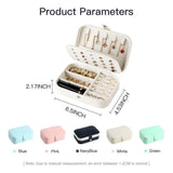 Travel Jewelry Box Organizer Earring Necklace Ring Holder Display Case